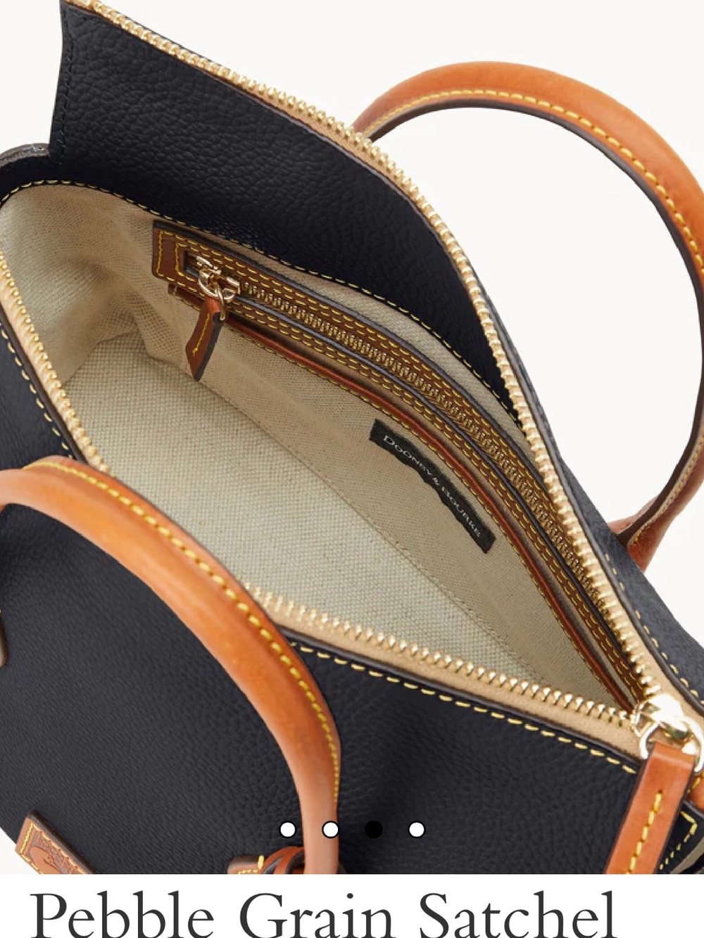BRAND NEW Dooney and Bourke Pebble Grain Satchel - Picture 3 of 6